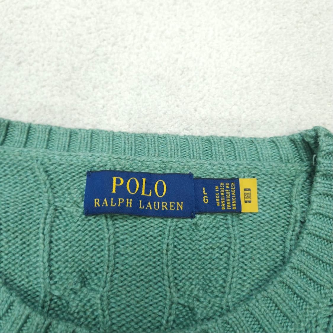폴로 랄프 로렌 신형 QR 케이블 니트 L 상품이미지6