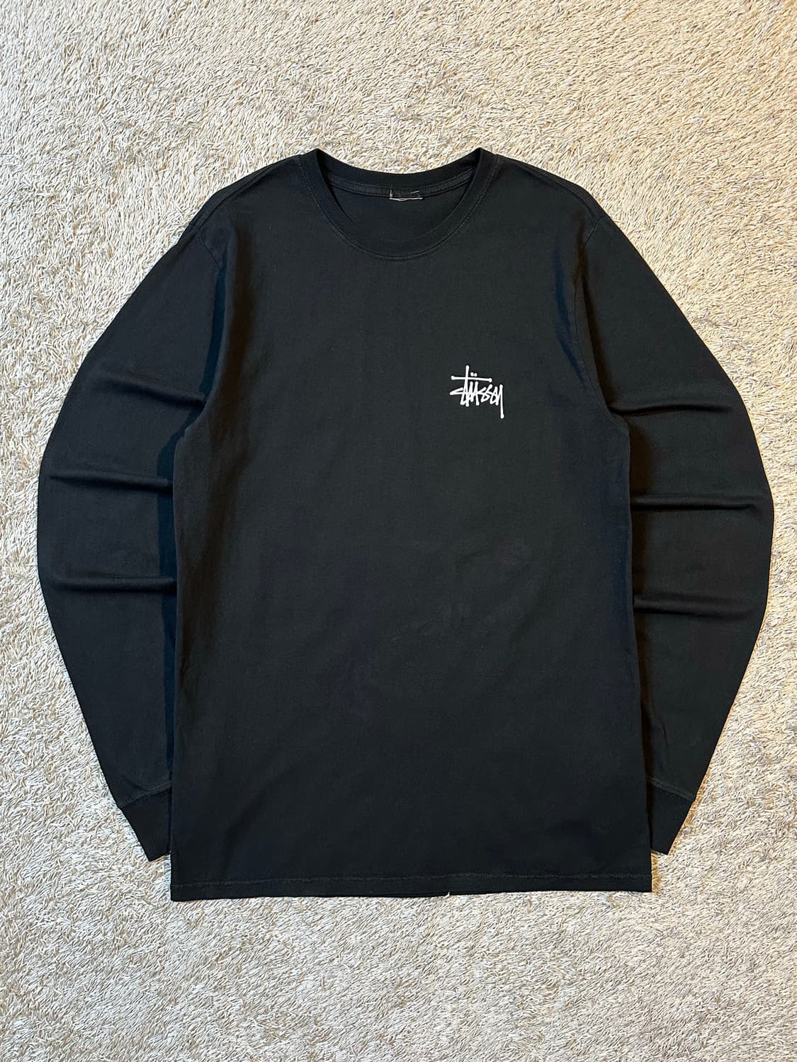 스투시 STUSSY 베이직 로고 롱슬리브 블랙 상품이미지2