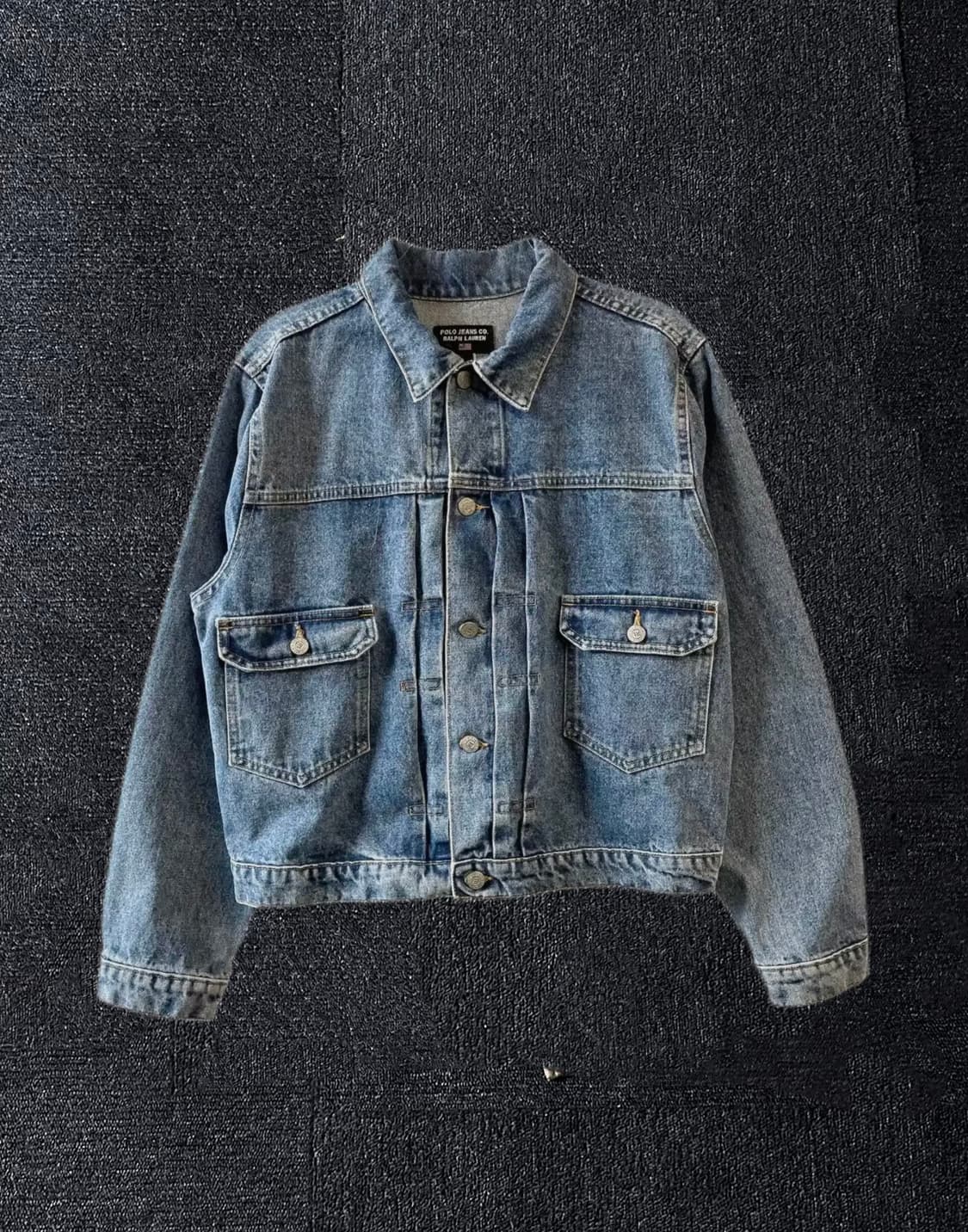 Polo jeans 폴로진스 2세대 성조기 크롭 트러커 데님자켓 상품이미지2