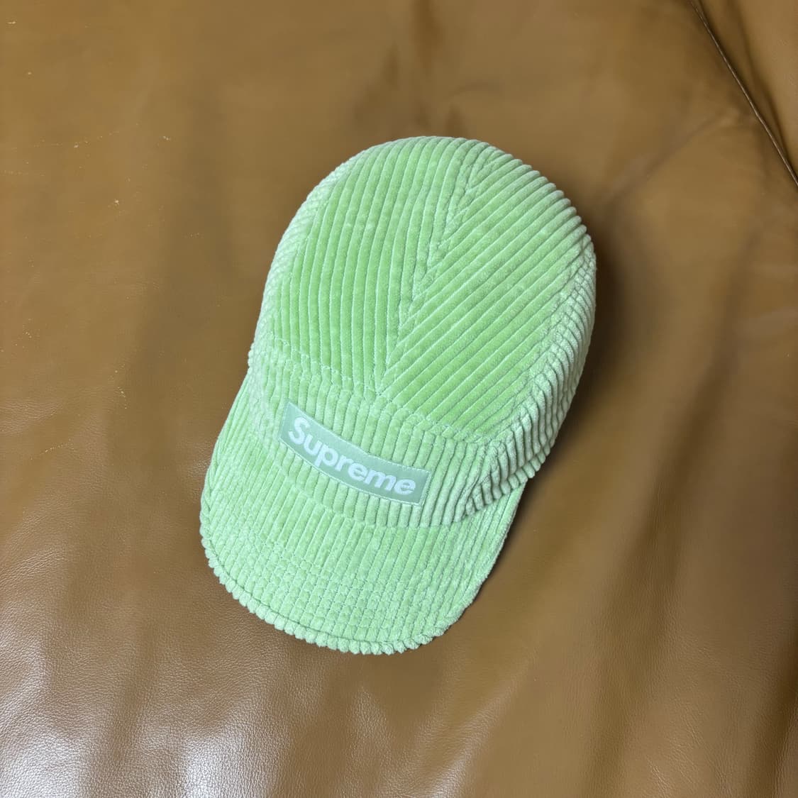 슈프림 캠프캡 모자 박스로고 코듀로이 민트 상품이미지5