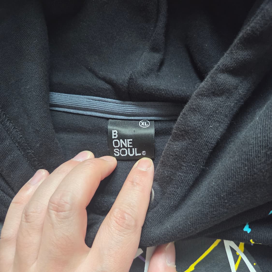 B One Soul 일본 후드 티셔츠 L(100) 상품이미지4