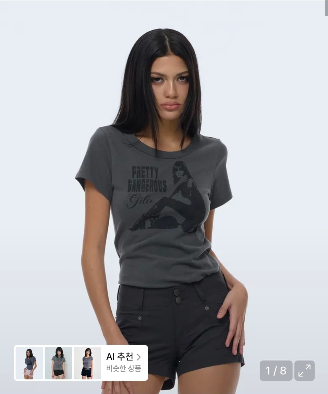 길라아카이브 반팔티셔츠 DANGER GIRL CROP T-SHIRTS 상품이미지2
