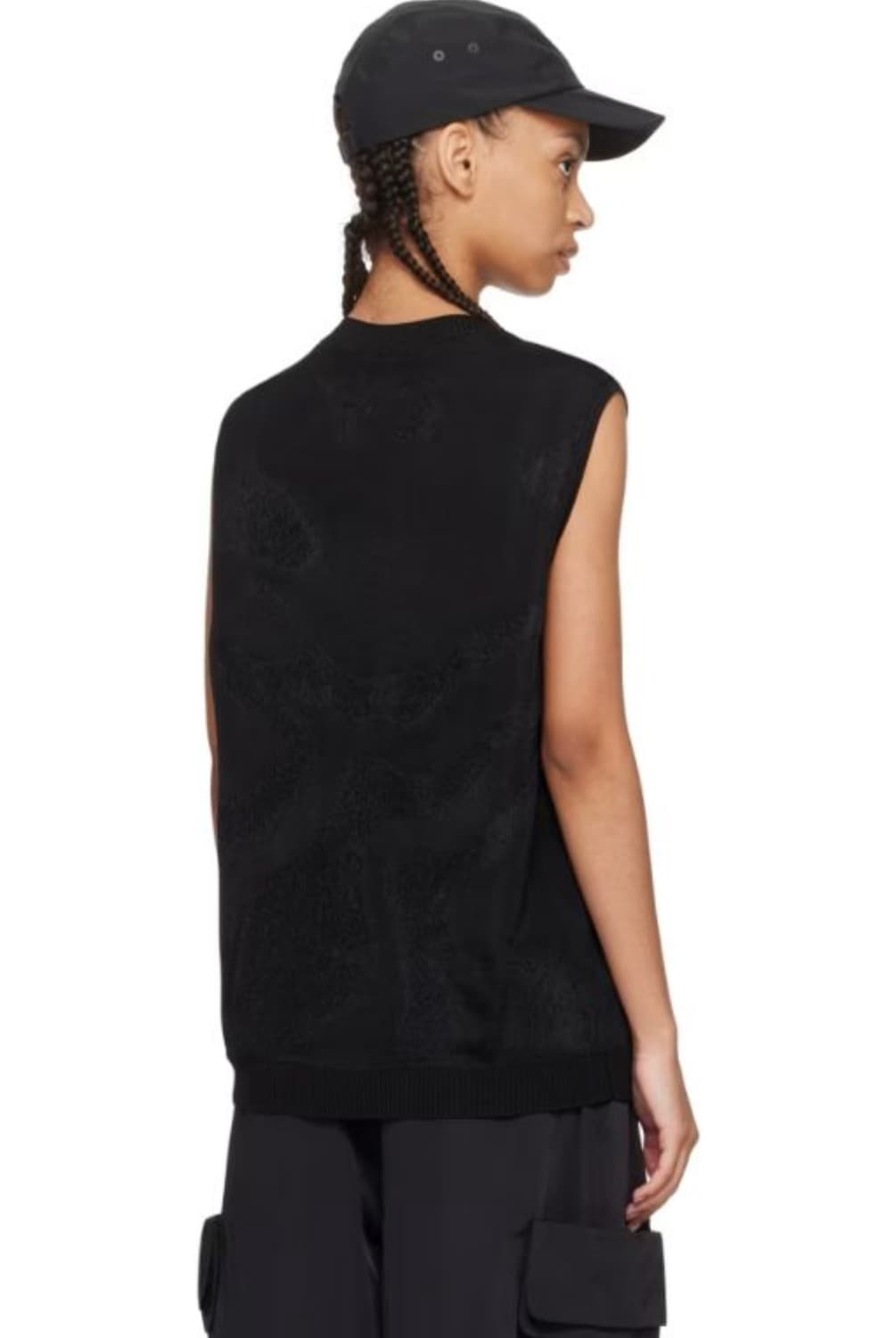 (택달린새상품)black jacquard vest 상품이미지4