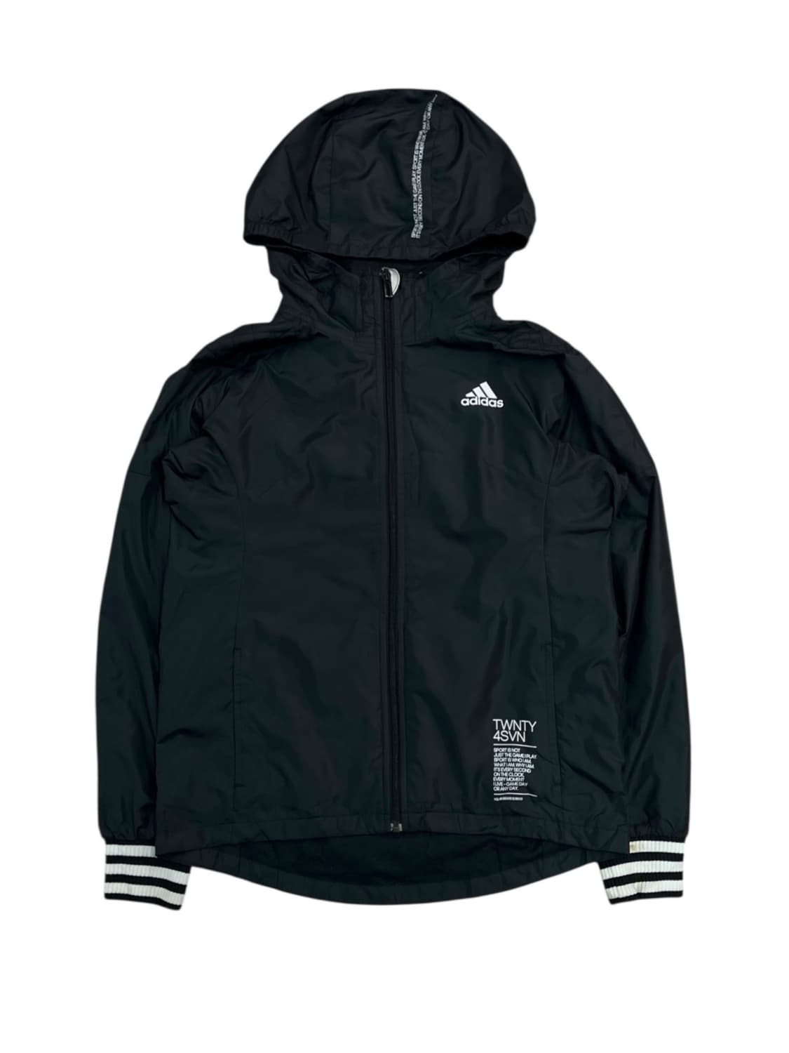 아디다스 후드 바람막이 블랙 M #csz2138 상품이미지3