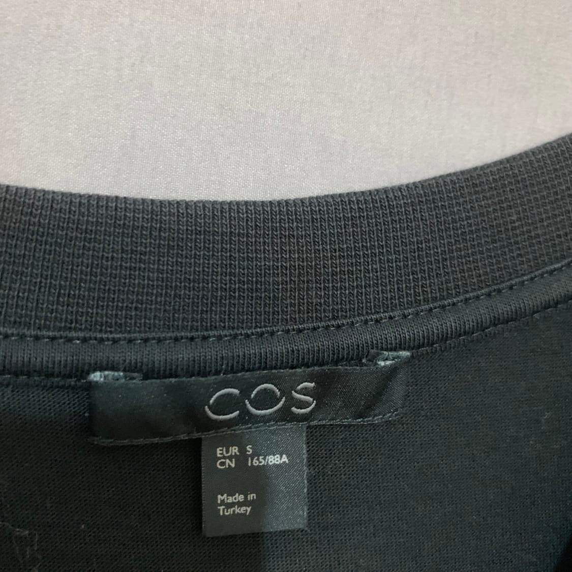 S COS 코스 플레어 라운드 반팔 롱 원피스 상품이미지4