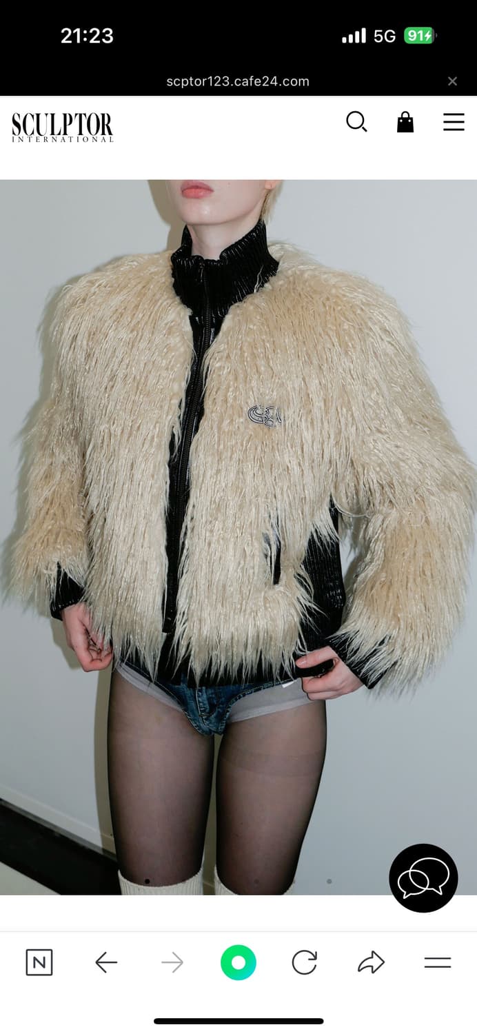 SCULPTOR Faux Mongolian Jacket 사이즈교환 상품이미지2