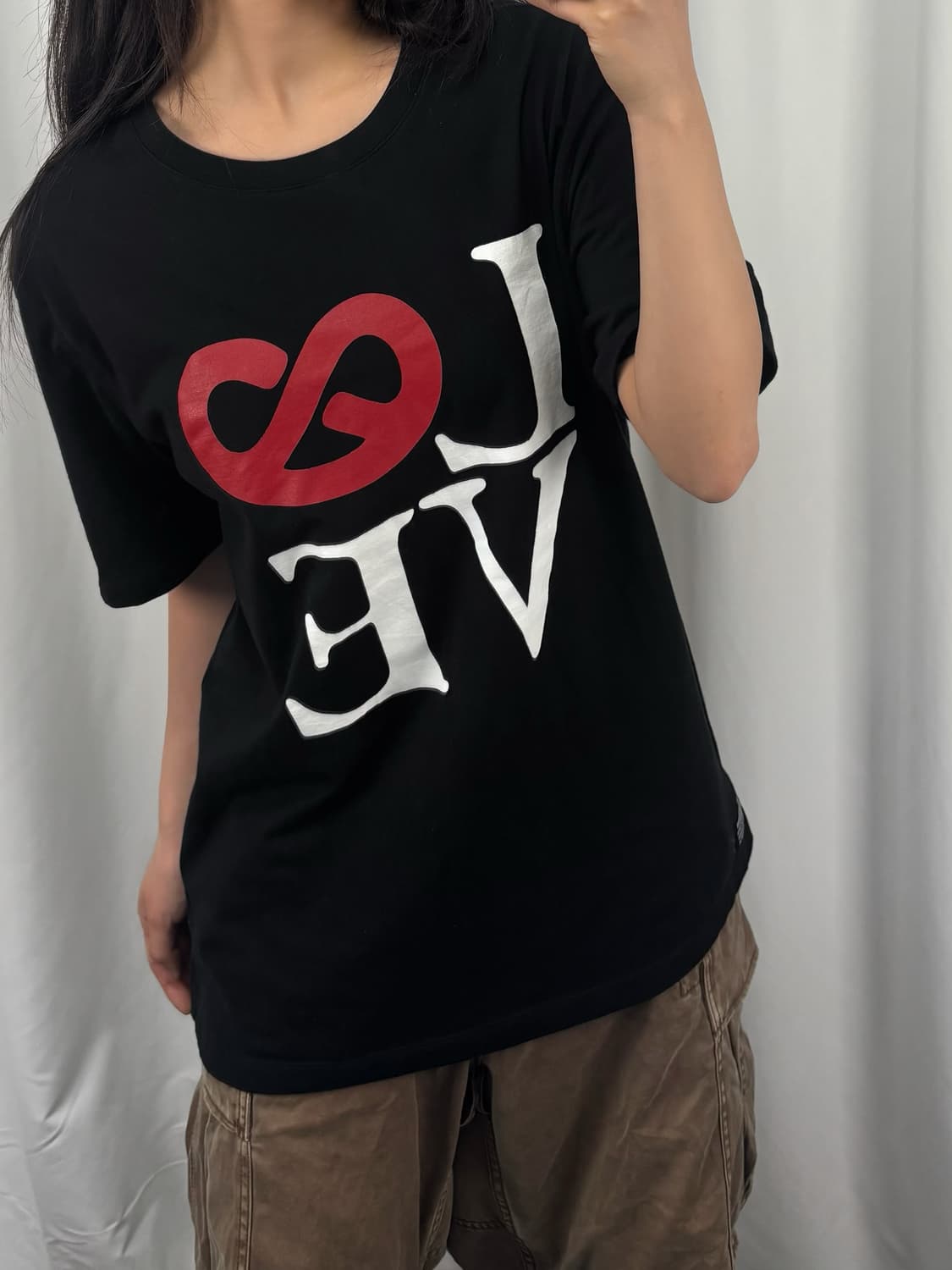 후부 블랙 프린팅 반팔 상품이미지2