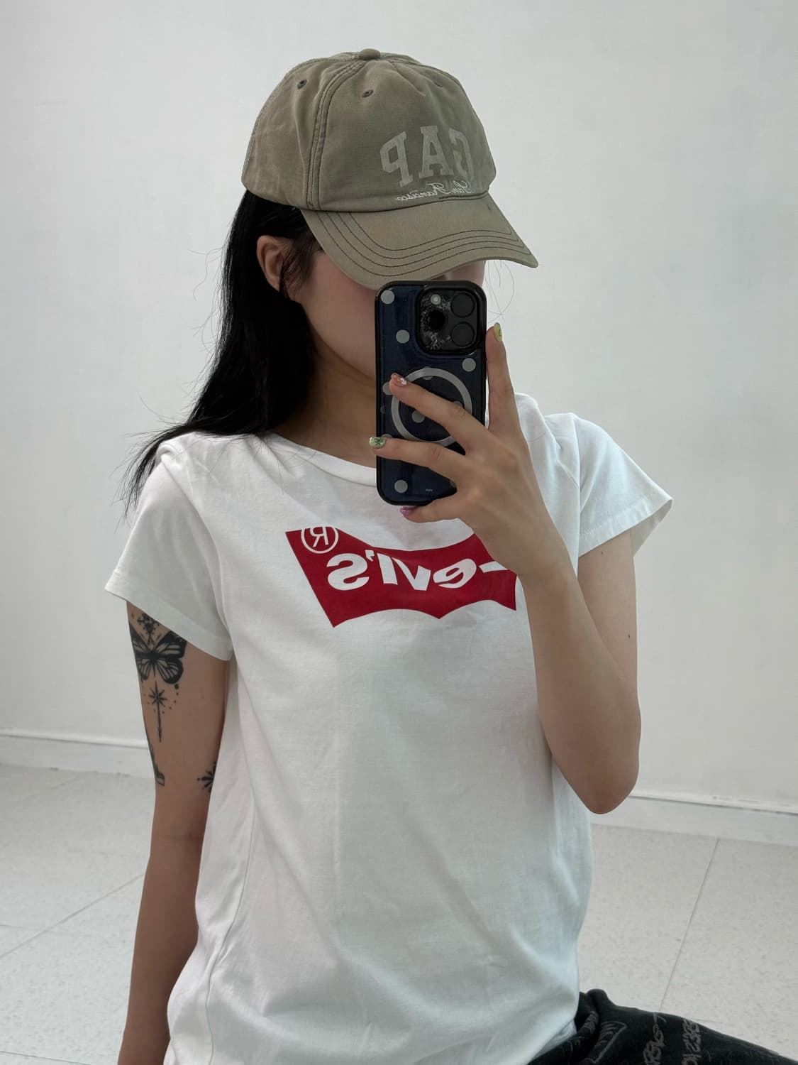 Gap 카키 캡 상품이미지1