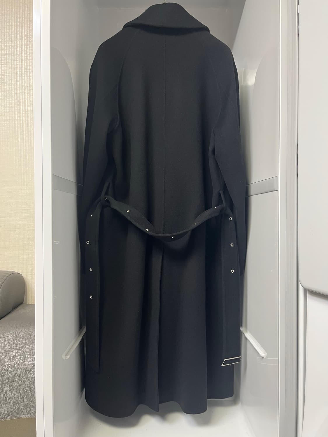 솔리드옴므 블랙 캐시미어 로브 코트 46사이즈 상품이미지2