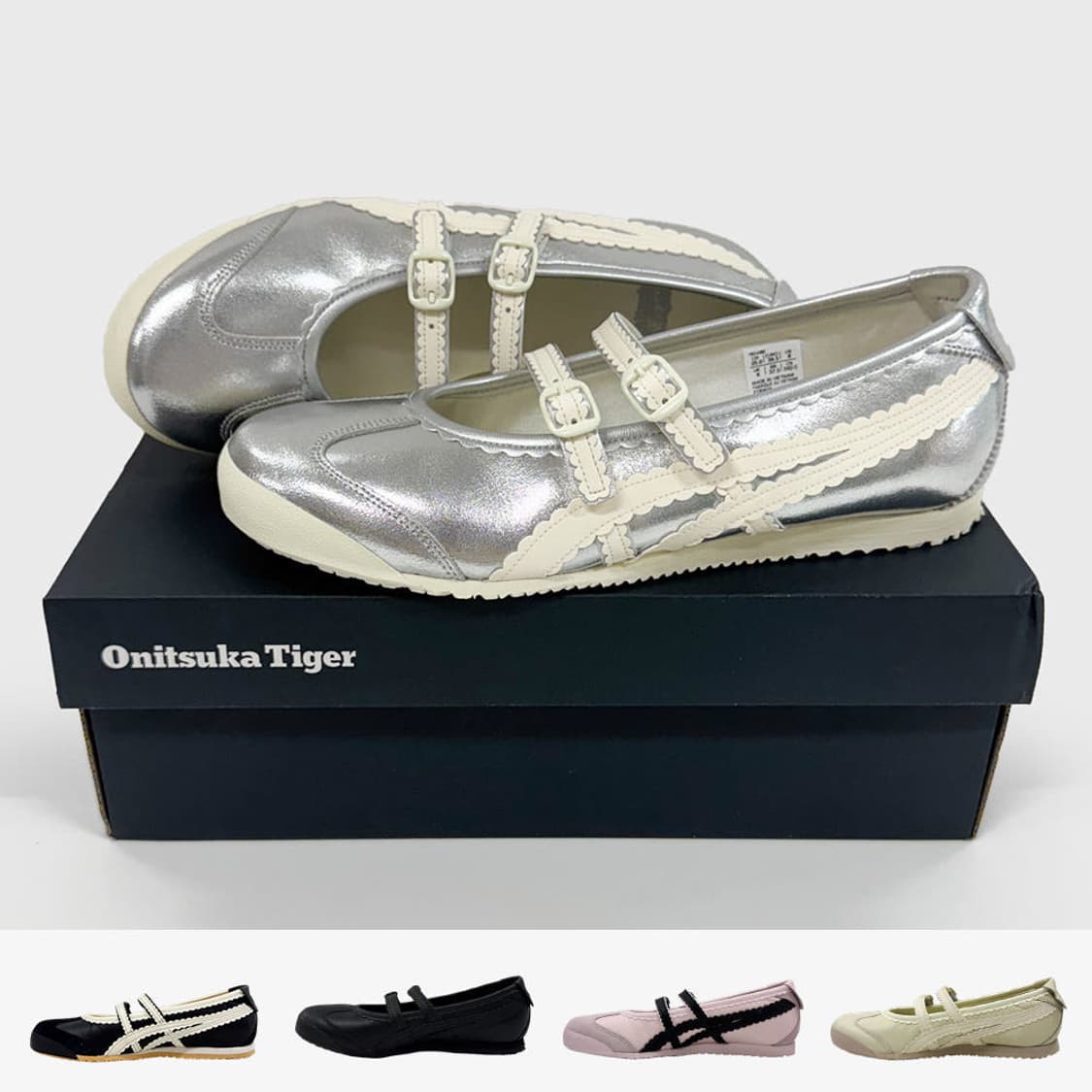 오니츠카타이거 메리제인 실버 235 새상품 상품이미지1