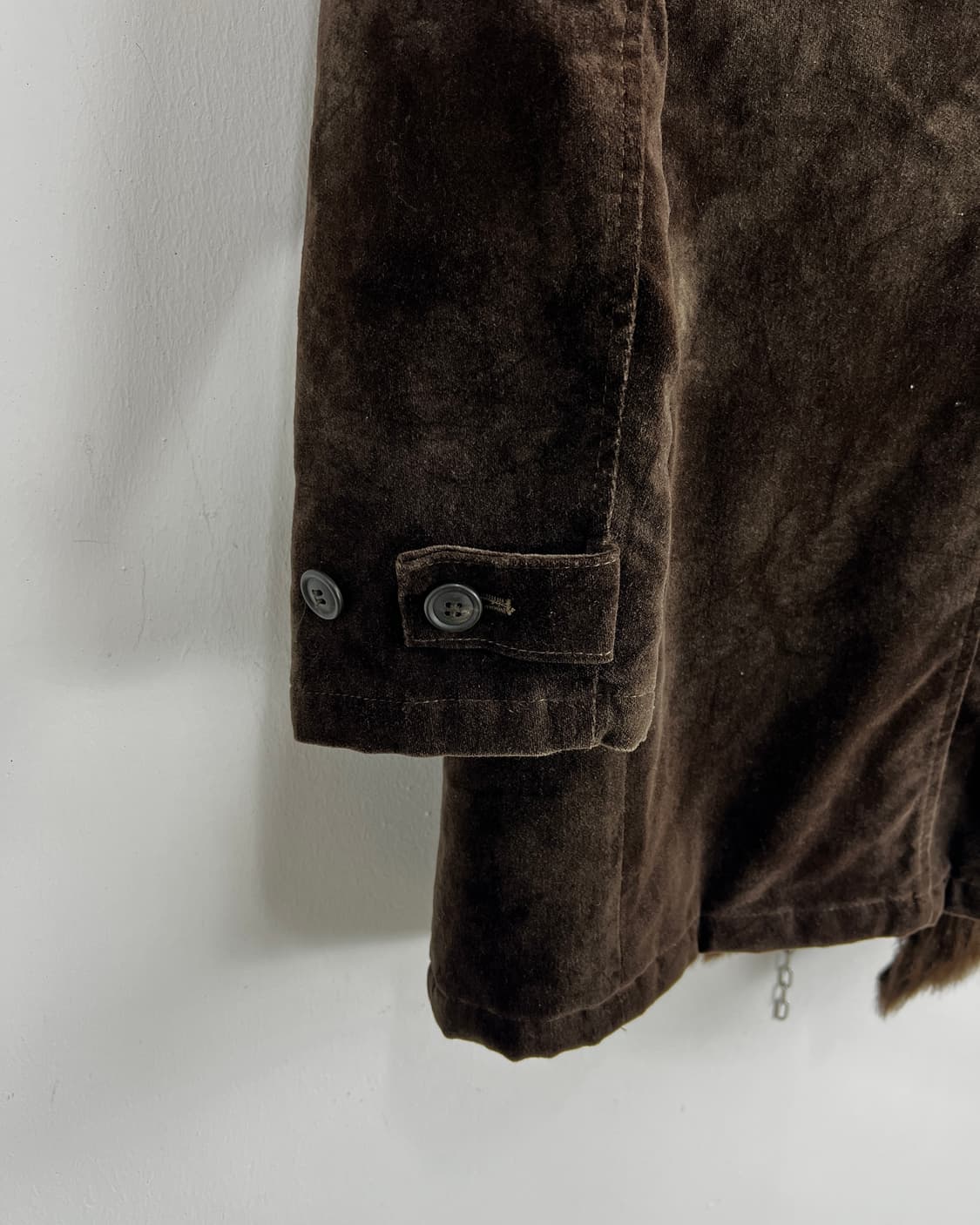 토네이도 마트 (Tornado Mart) 벨루어 퍼 트리밍 코트 상품이미지6