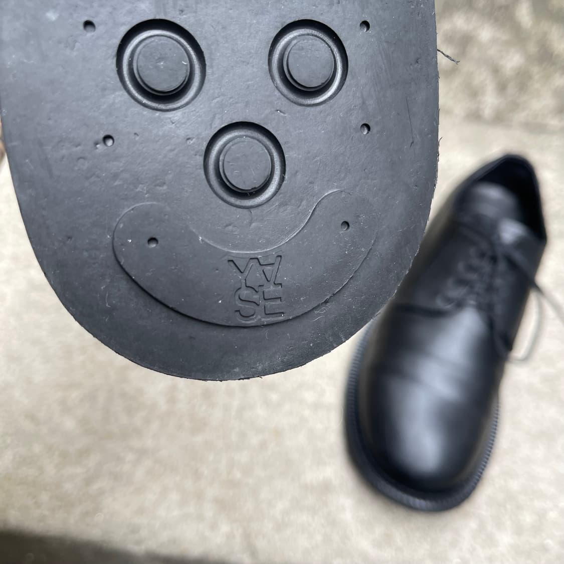 [260] 야세 와플 카우하이드 더비 블랙 상품이미지8