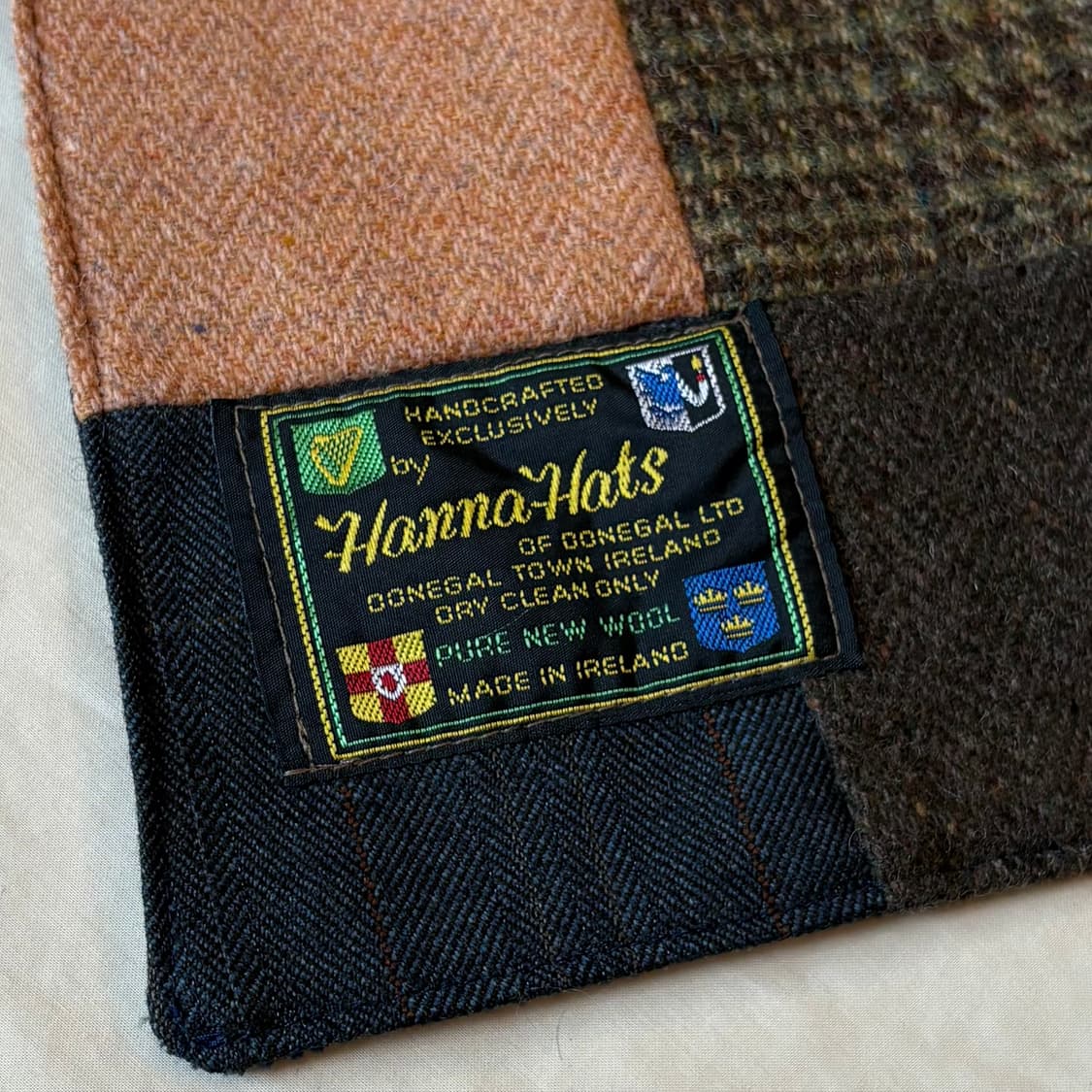 아일랜드 Hanna Hats 도네갈 트위드 패치워크 코듀로이 양면 스카프 상품이미지4