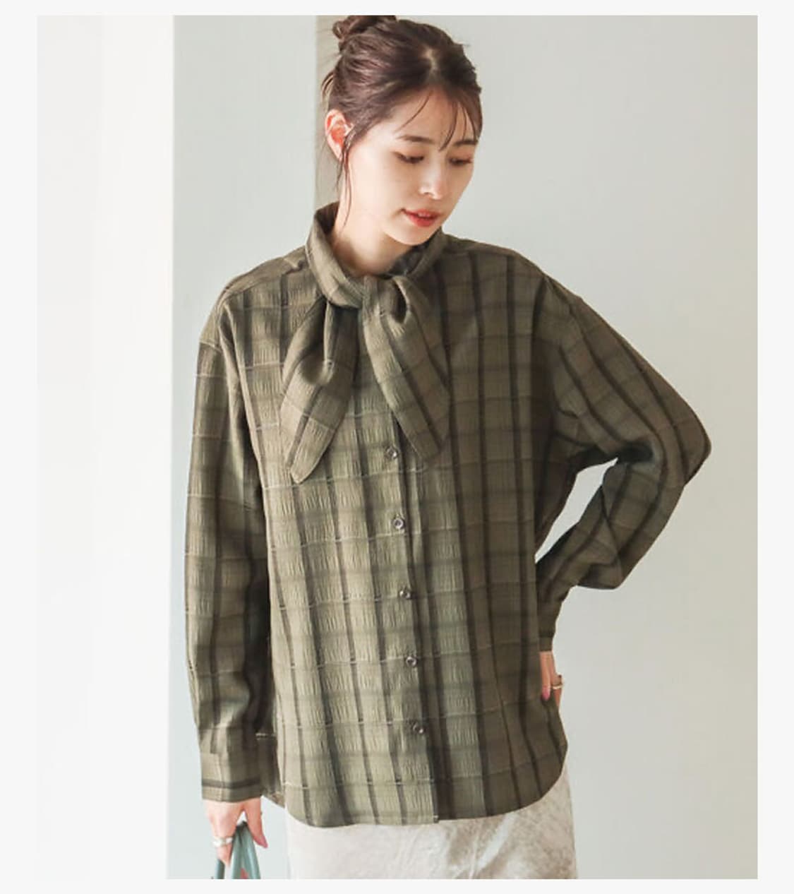 B:MING BY BEAMS - CHECK BIG TIE SHIRT 상품이미지3