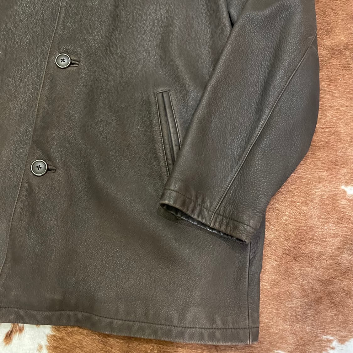 Vintage Cow leather jacket 상품이미지3