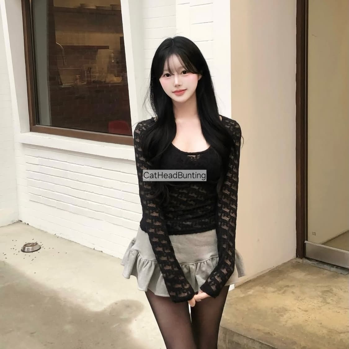 리본 레이스 시스루 티 더에펠 원더원더 클라따_미착용 새상품 상품이미지6