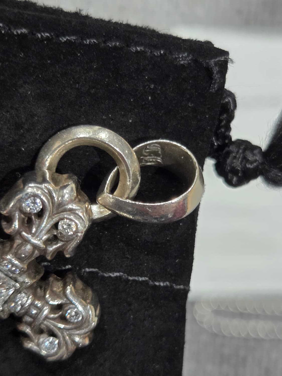 정품 크롬하츠 필리그리xs베일 파베 펜던트 상품이미지3