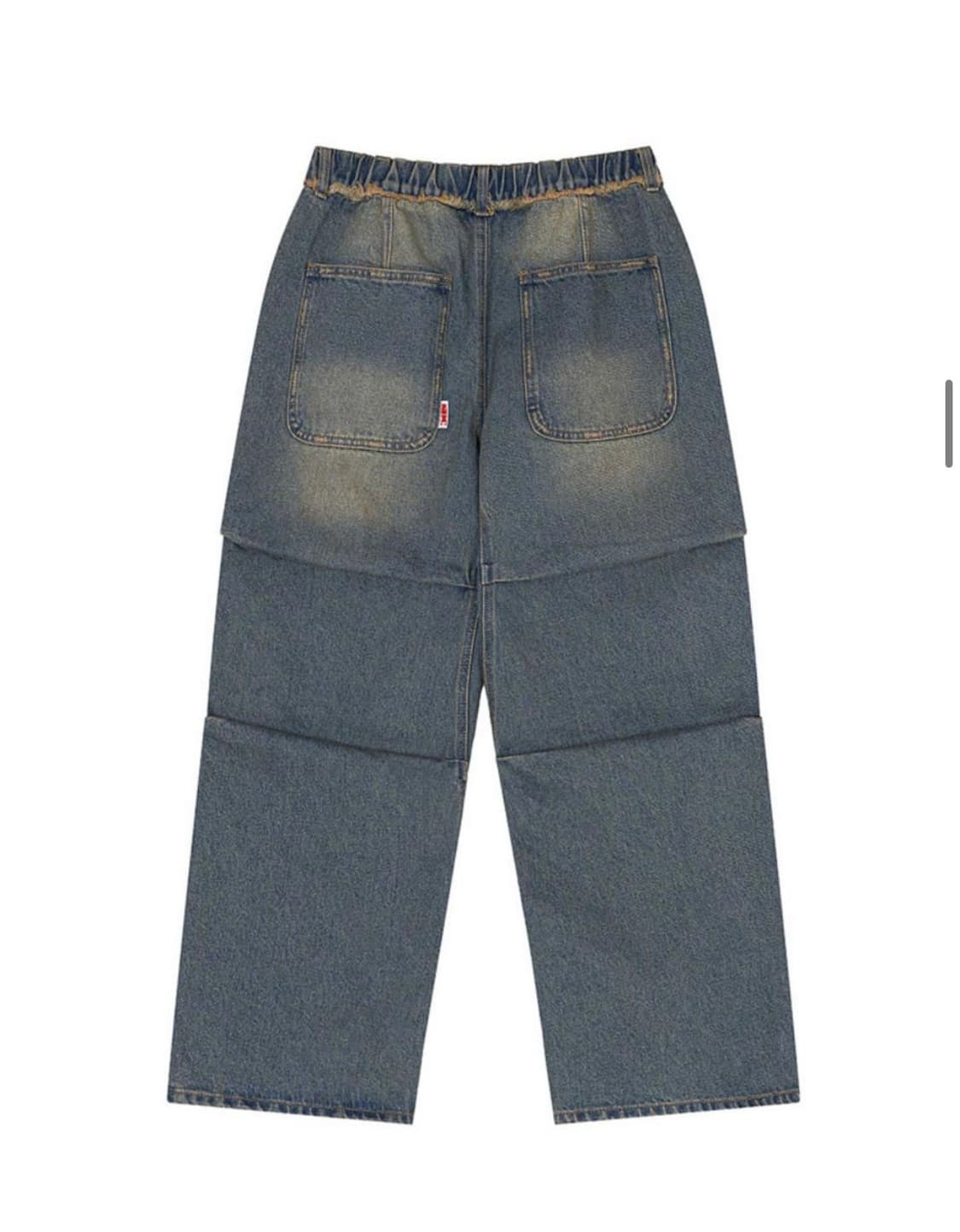 스컬프터destroyed denim pants brushed indigo 상품이미지3