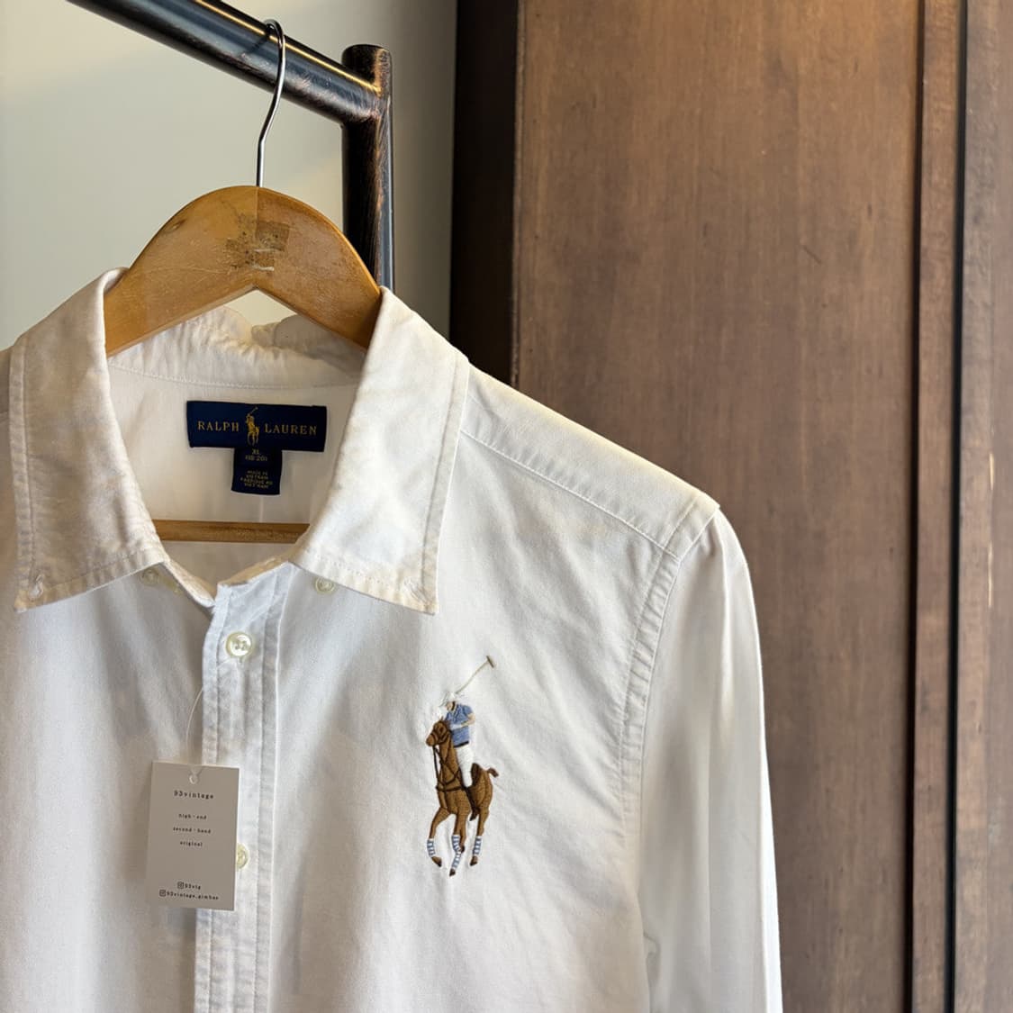 16341 - 폴로 랄프로렌 화이트 빅로고 셔츠 상품이미지3