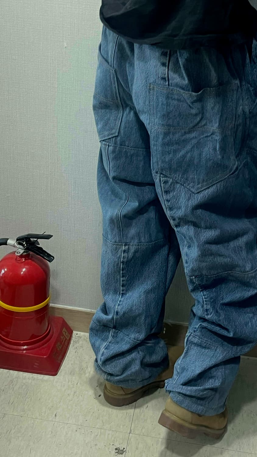 vintage patched jeans 패치드 벌룬핏 청바지 상품이미지1