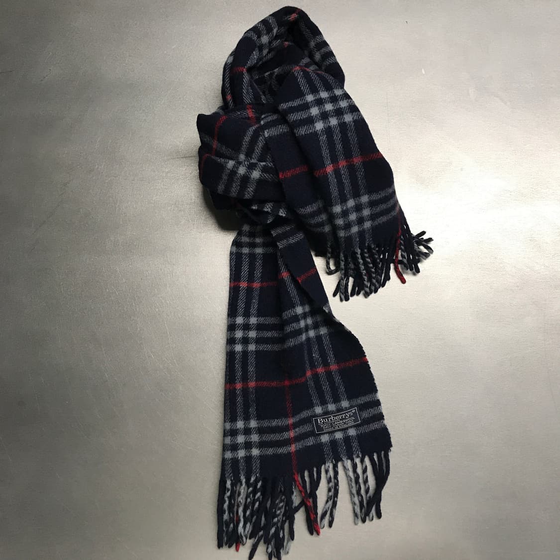 버버리 정품 램스울 머플러 네이비 상품이미지1