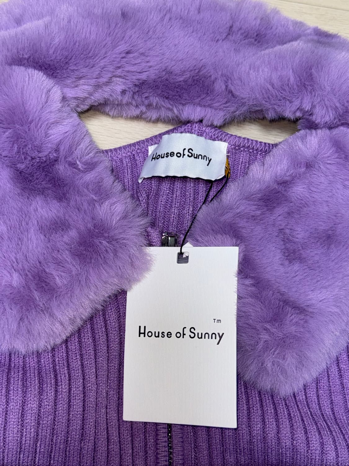 House of Sunny 퍼 자켓 라벤더 새상품 상품이미지2