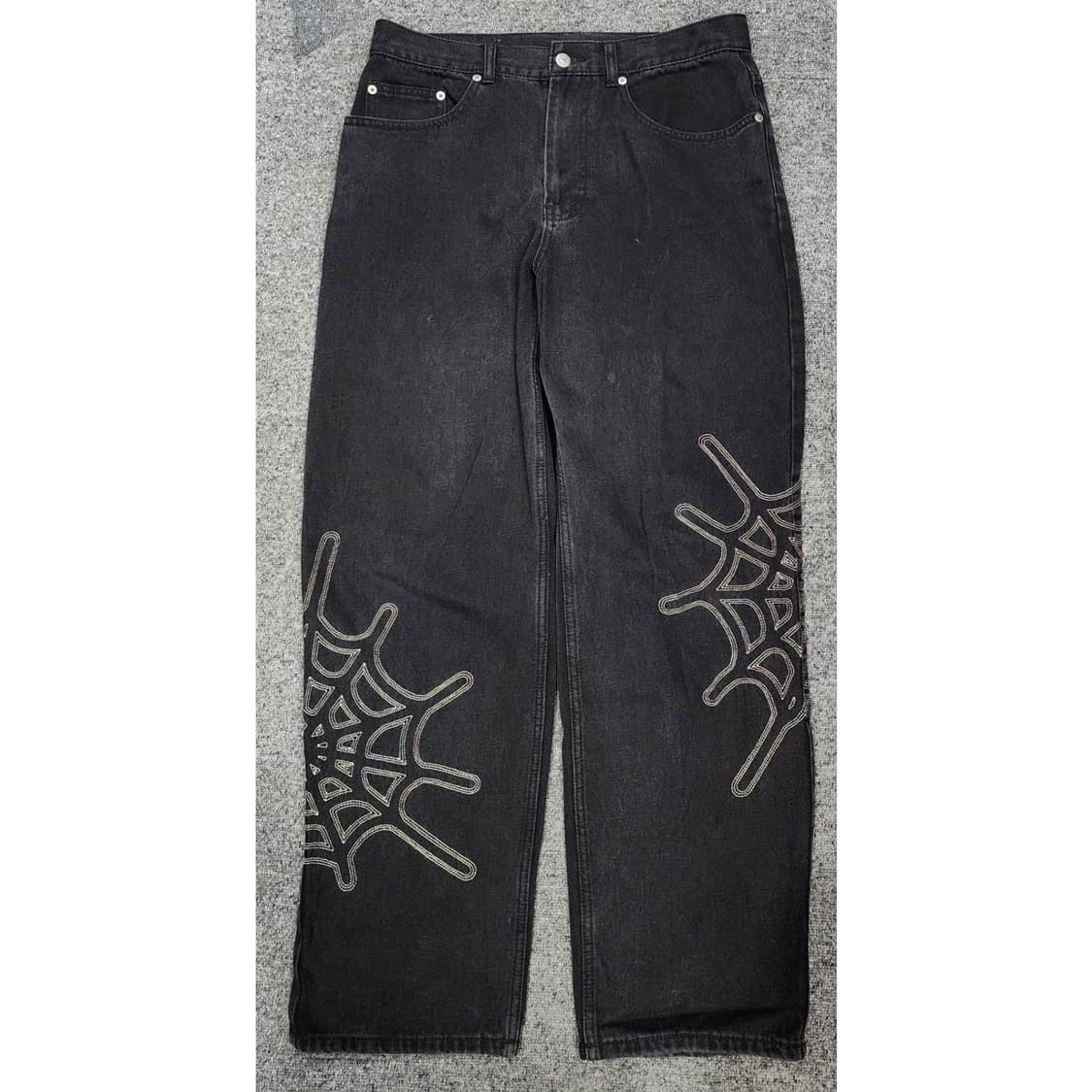디스이즈네버댓 아카이브 웹 거미줄 자수 데님팬츠 바지 M 상품이미지1