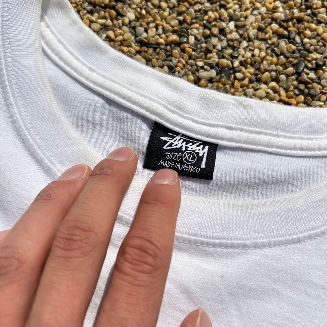 스투시(Stussy)화이트 반팔티 상품이미지5