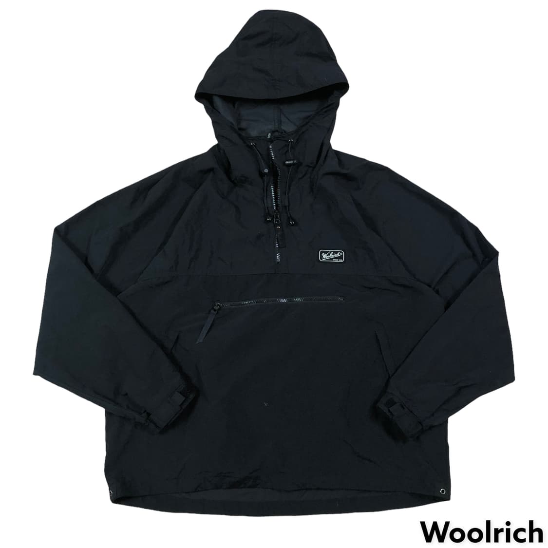 [M~L] 울리치 검정 후드 아노락 바람막이 상품이미지1