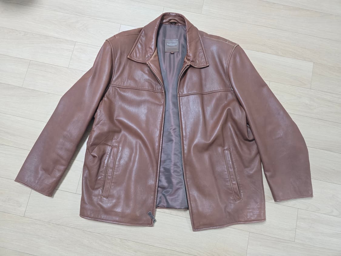 Van Heusen Studio Leather 브라운 레더자켓 XL 상품이미지1
