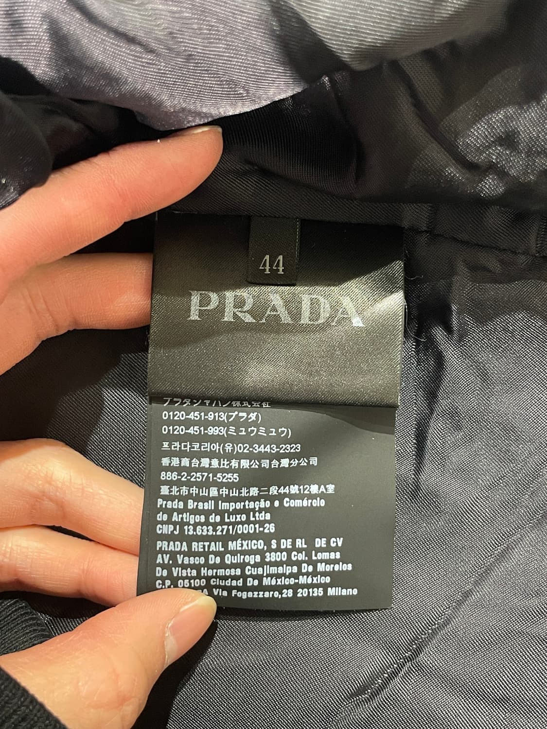 프라다 다크 네이비 투 웨이 집업 나일론 자켓 상품이미지8