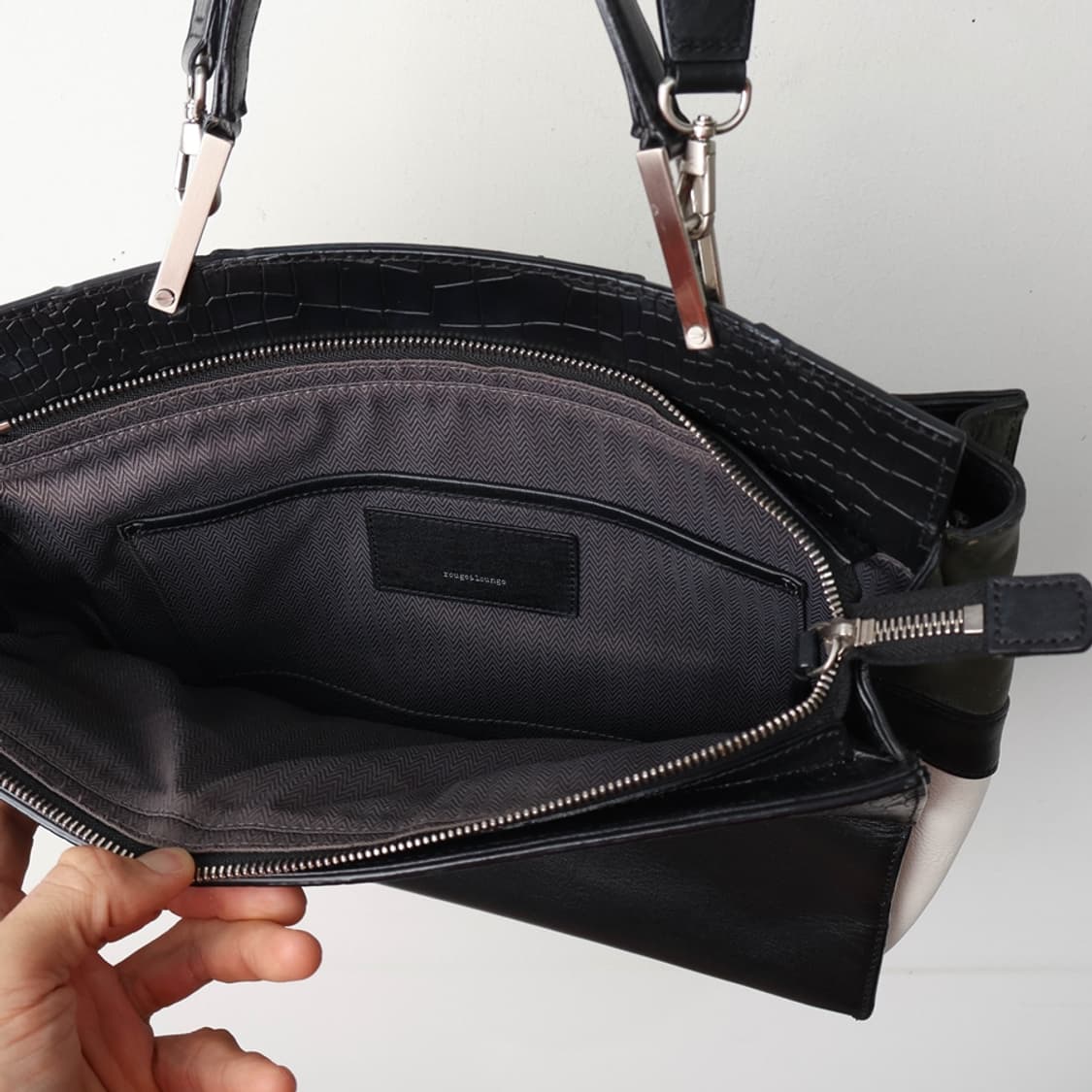 루지앤라운지 가죽 숄더 토트백 상품이미지8