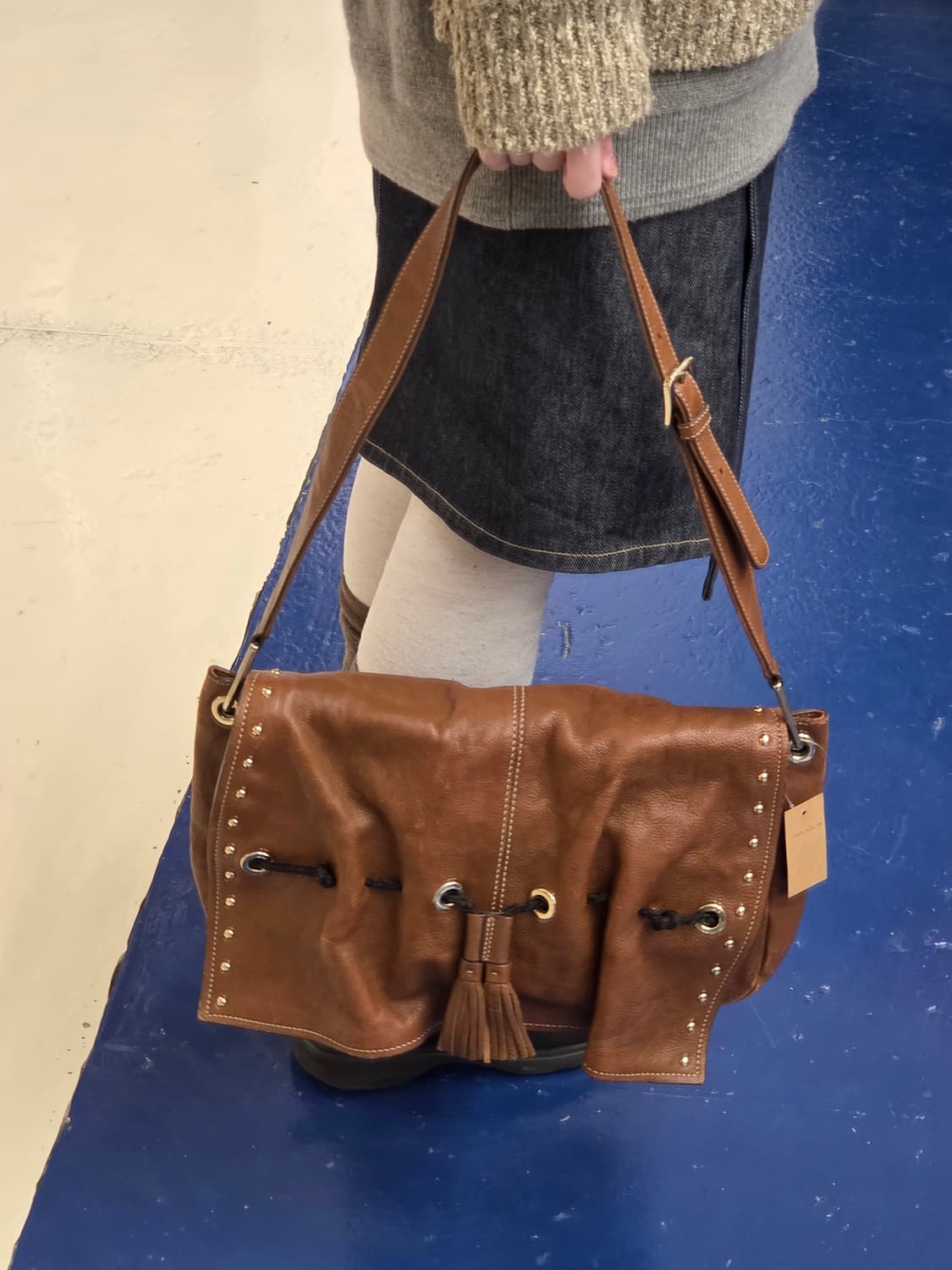 1990s BB 발렌시아가 웨스턴 크로스 백 상품이미지2