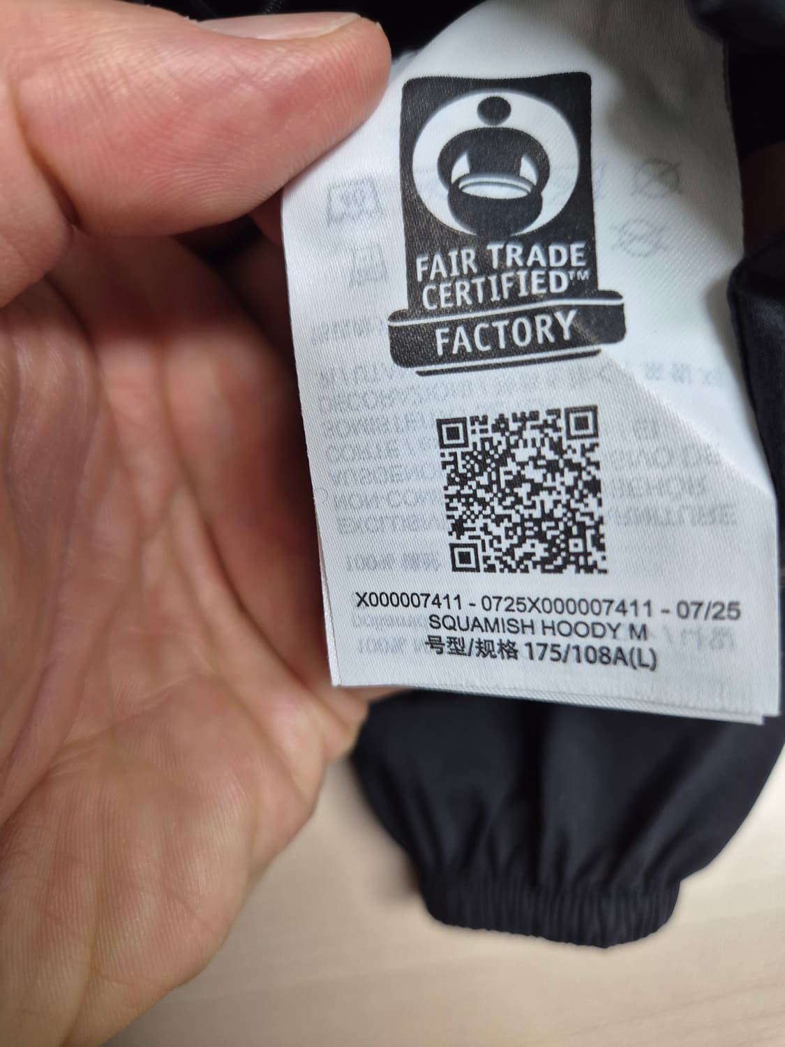 [L] 25FW 아크테릭스 스쿼미시 후디 블랙 상품이미지2