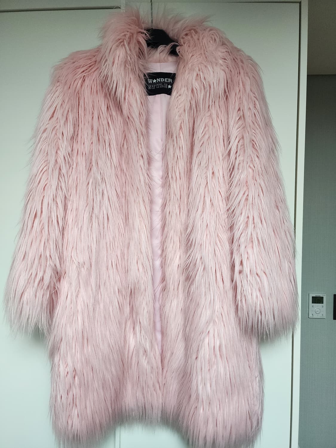 원더스타일 핑크 페이크퍼 자켓 상품이미지1