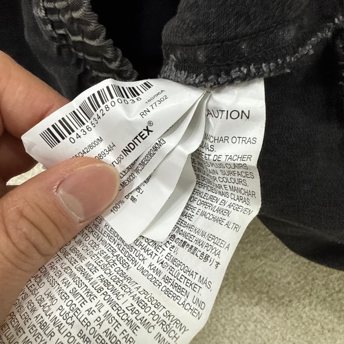 [M] 자라 데님 크롭 하프집업 1229T2 상품이미지4