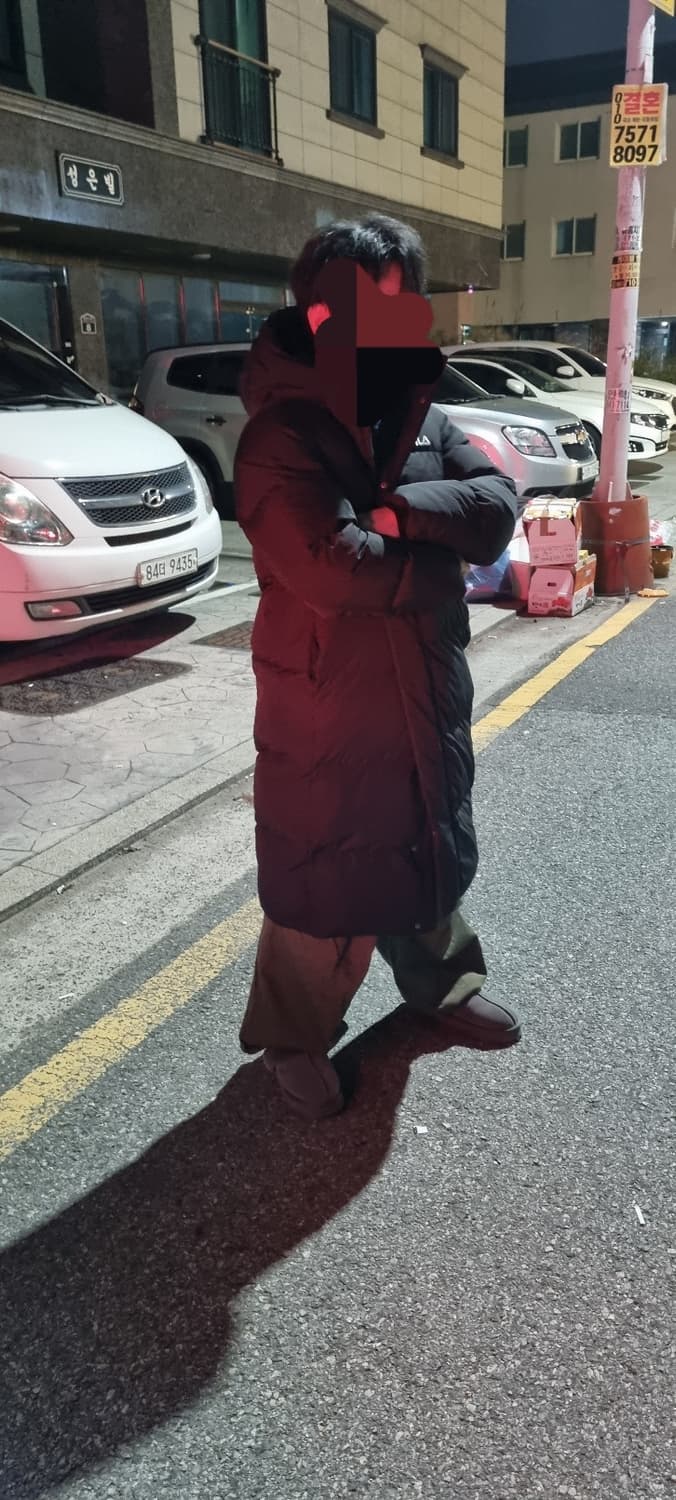 휠라 블랙 롱패딩 M 새상품 상품이미지4