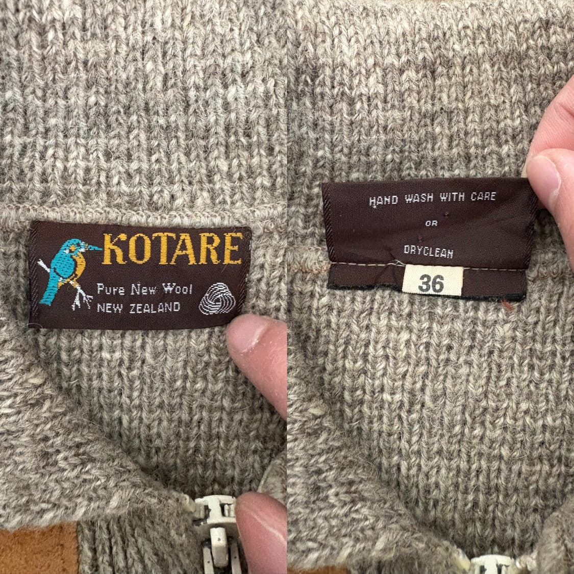 KOTARE 웨스턴 울 집업 니트 상품이미지10