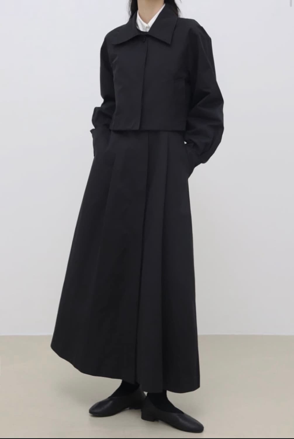 트리밍버드 3way 트렌치코트 블랙 상품이미지1