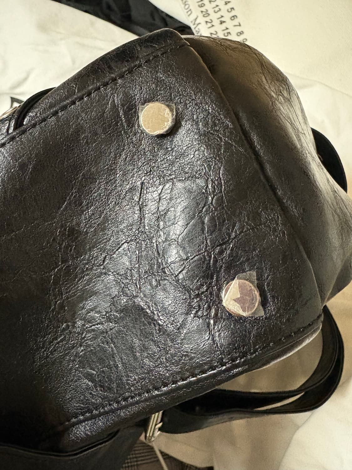 DEINET 다이닛 스터드 포켓 빅 백 블랙 상품이미지4