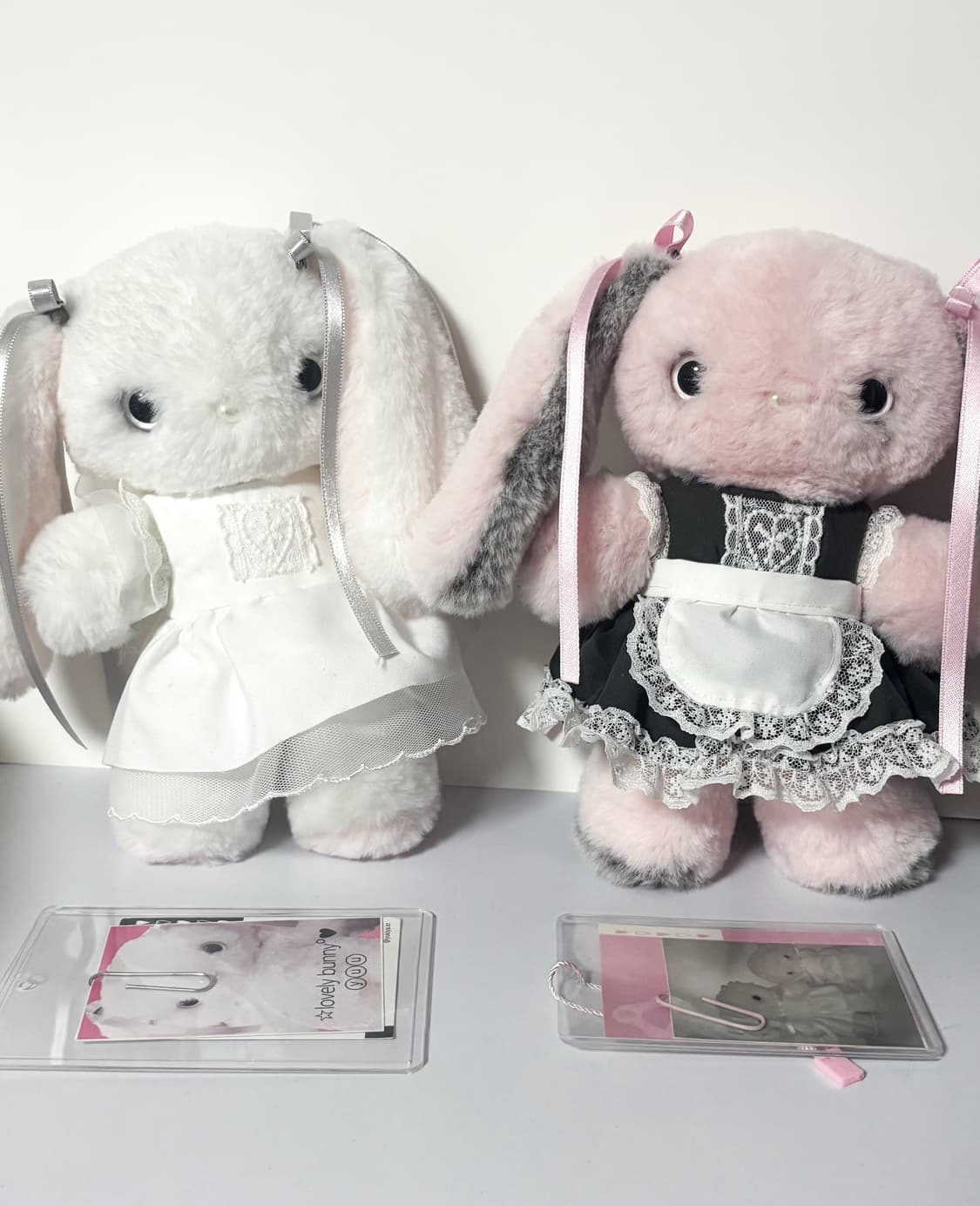 유키야 Yukiya 20cm 토끼 (화이트핑크) 핸드메이드 인형 상품이미지1