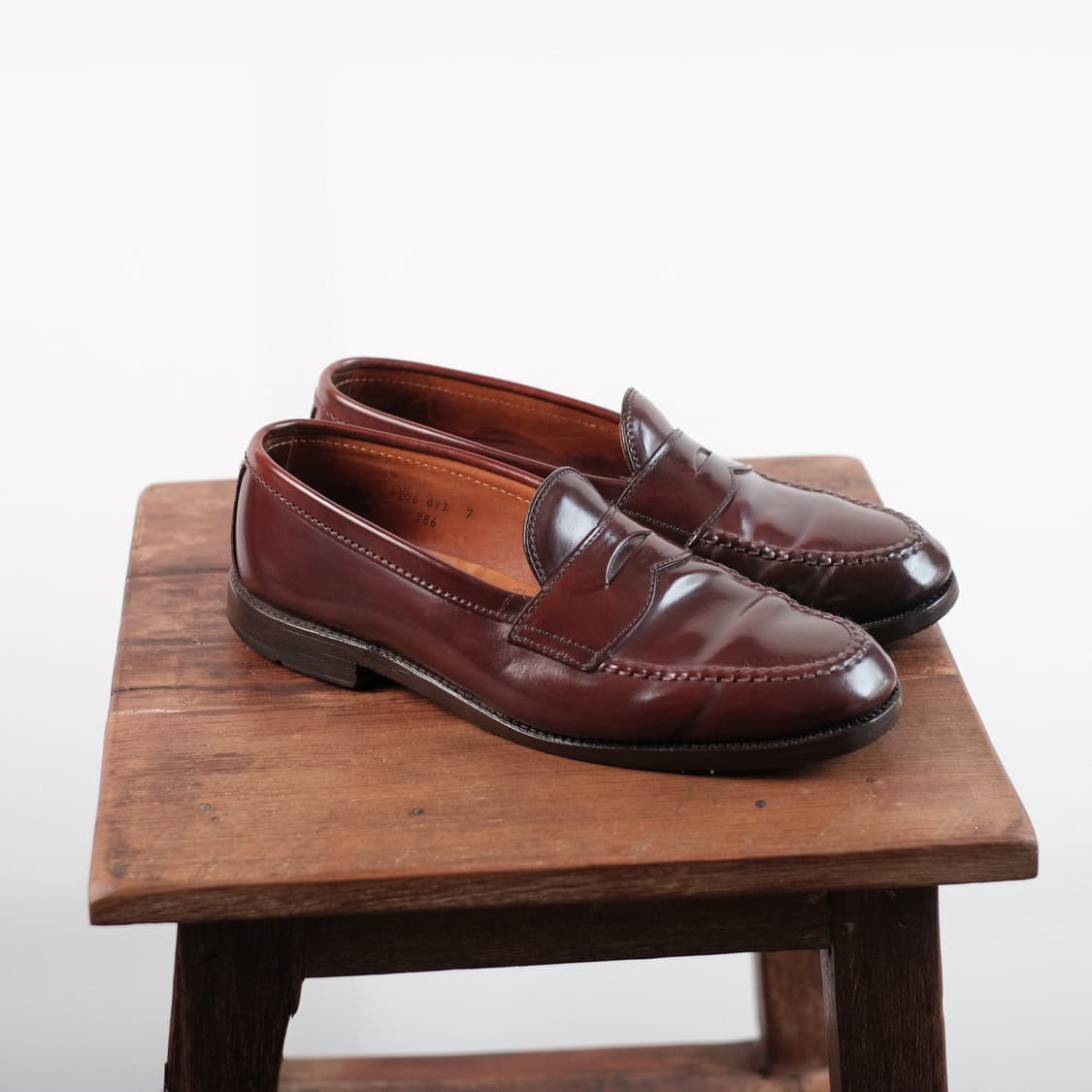 알든 986 9D사이즈 버건디 코도반 페니로퍼 상품이미지6