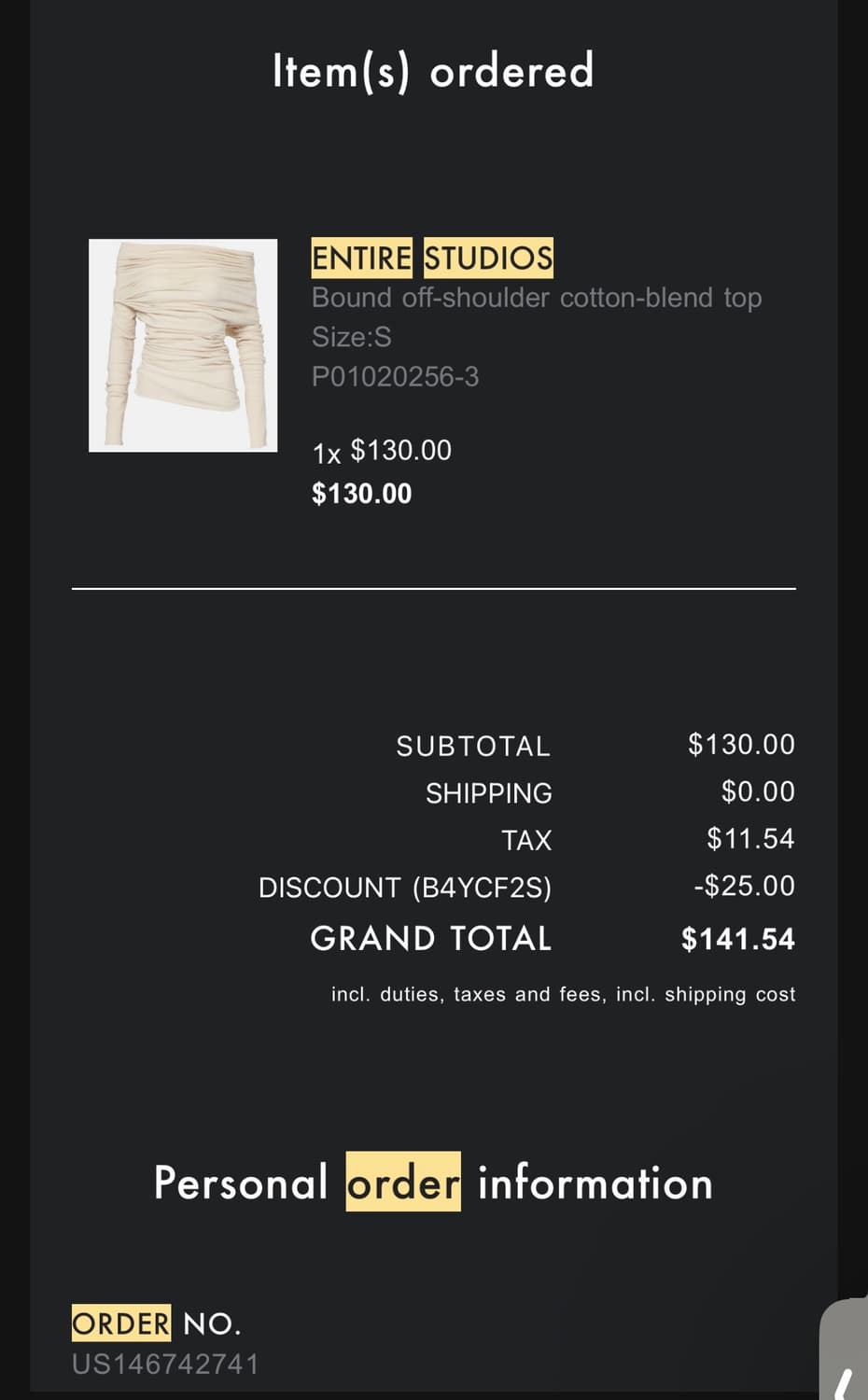 Entire studios off the shoulder top 상품이미지4