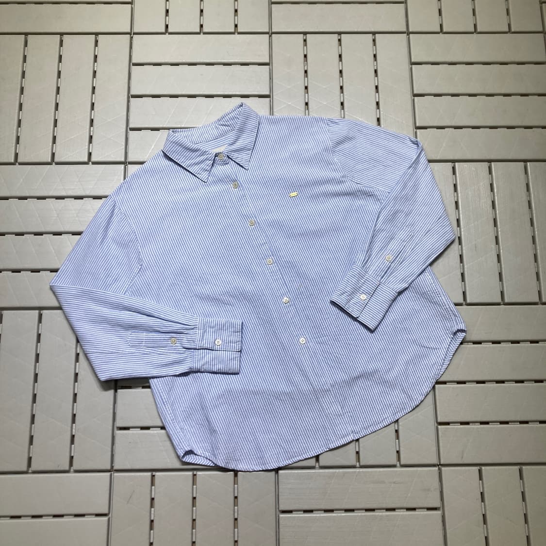 [M]라퍼지스토어 오버핏 숏 셔츠 스트라이프 0525 상품이미지1