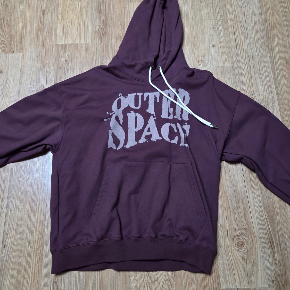 에즈카톤 스페이스 헤비코튼 후드 버건디 상품이미지3