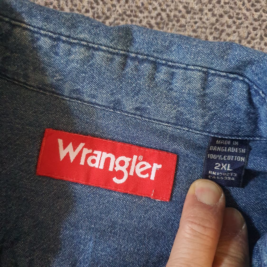 랭글러 데님 셔츠 no.47 상품이미지4