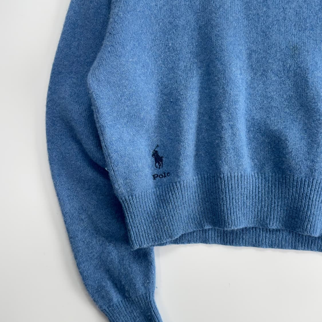 Polo 폴로 블루 포니 크롭 블루 니트 상품이미지5