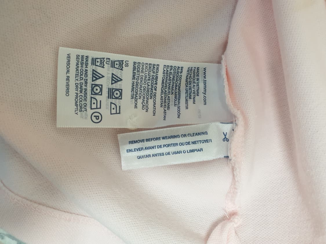 [여성] 타미힐피거 정품 핑크 카라티 M SLIM FIT 상품이미지4