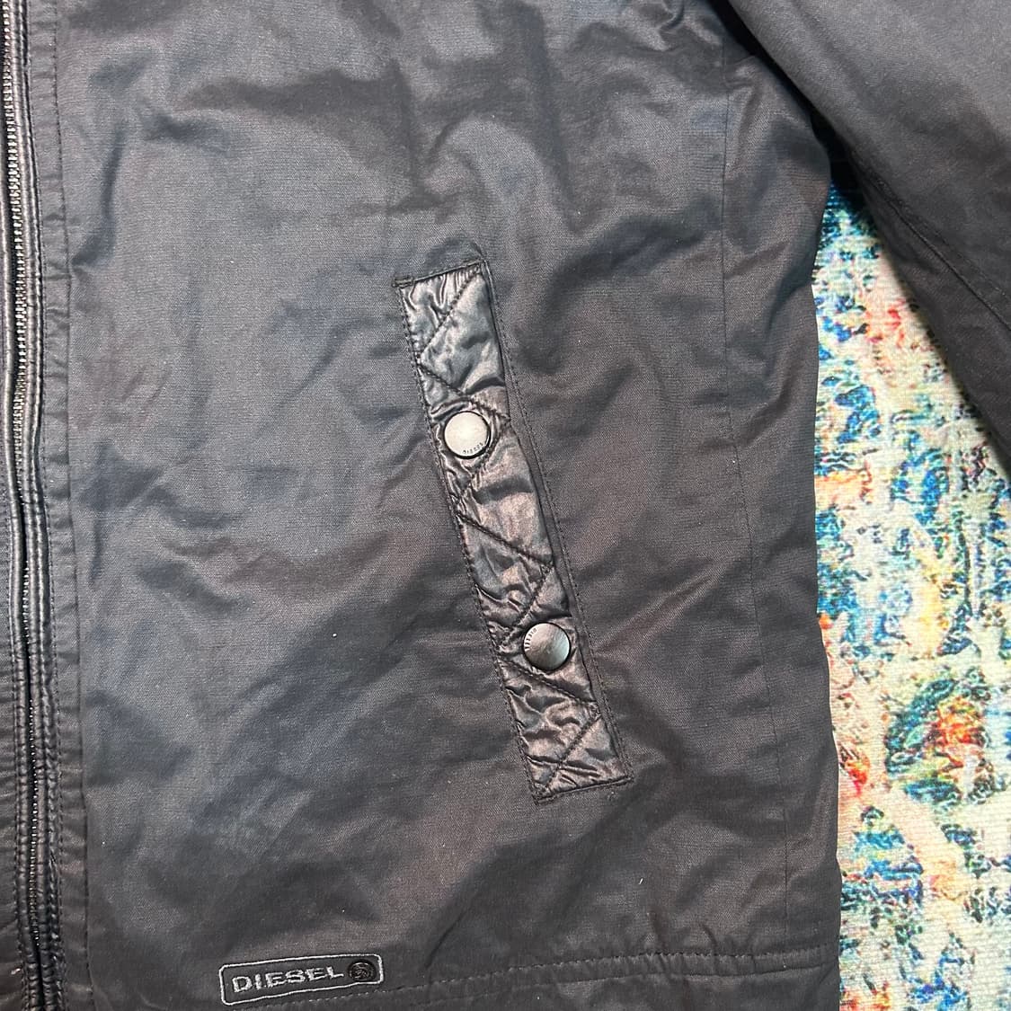 [XL] 디젤 자수로고 바이커 자켓 상품이미지5