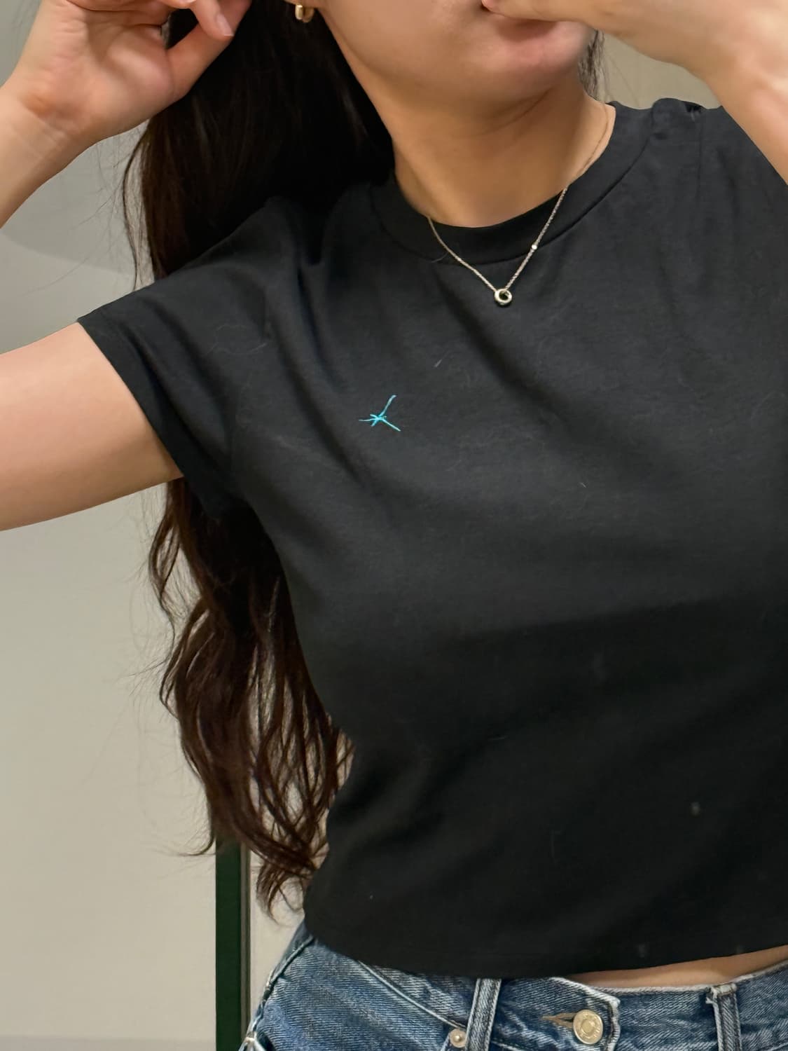 더일마 블랙 반팔티 상품이미지1